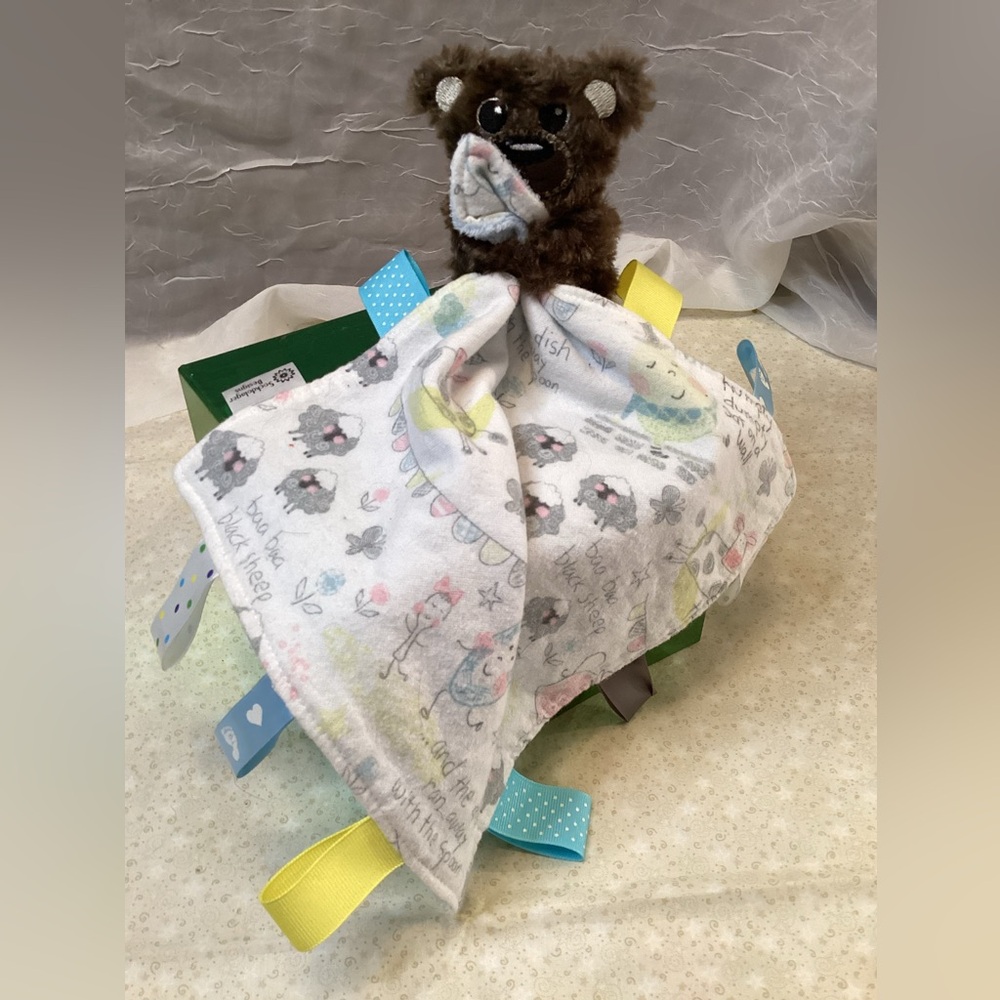 Teddy Bear Baby Lovey Handmade Sockdolager Designs Nursery Rhymes